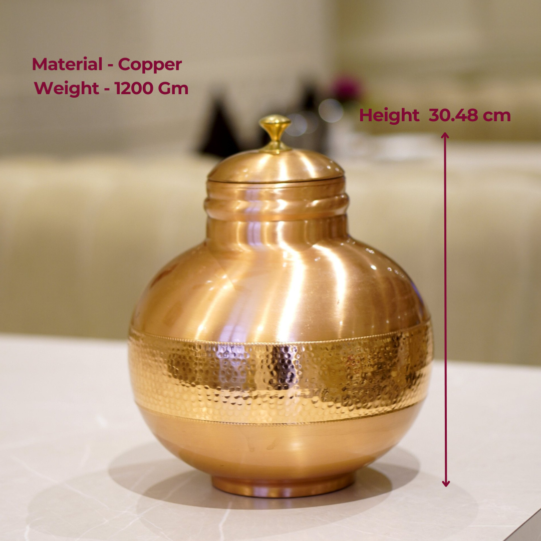 Copper Matki Water Pot | Copper Pitcher