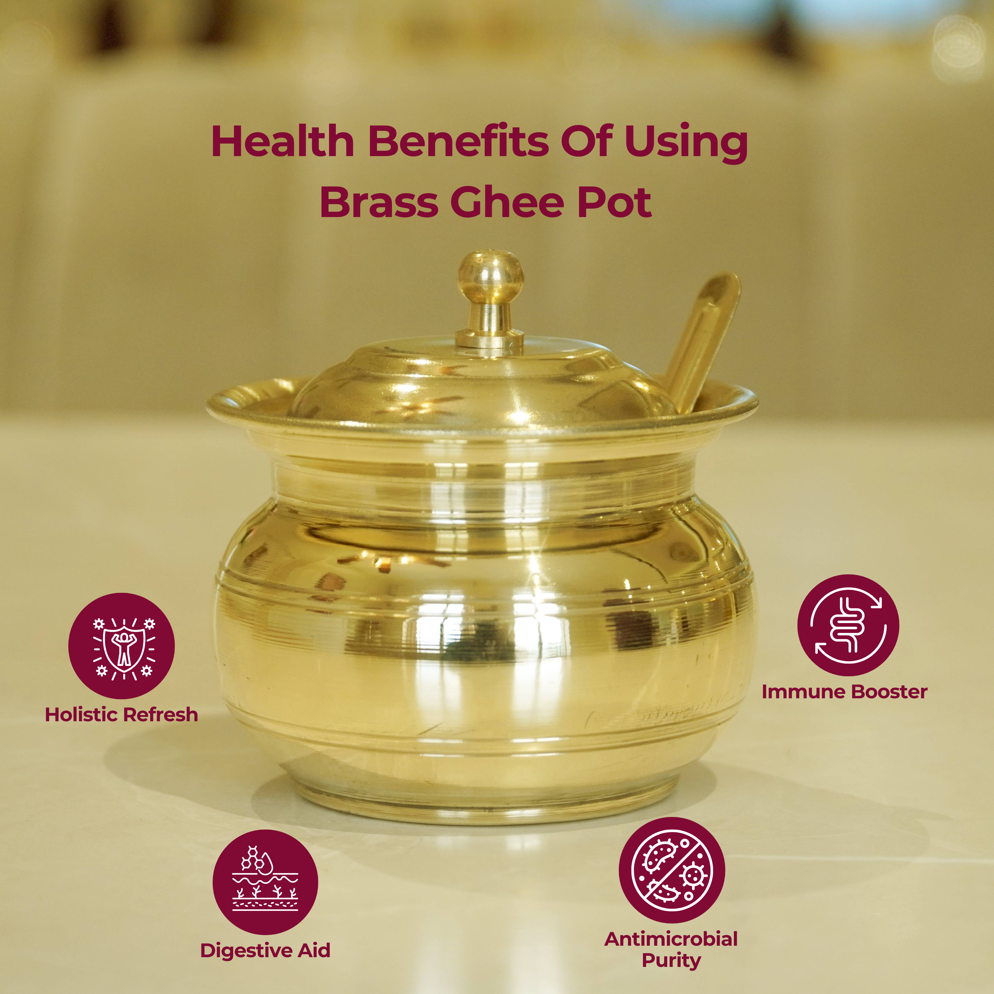 Brass Ghee Pot