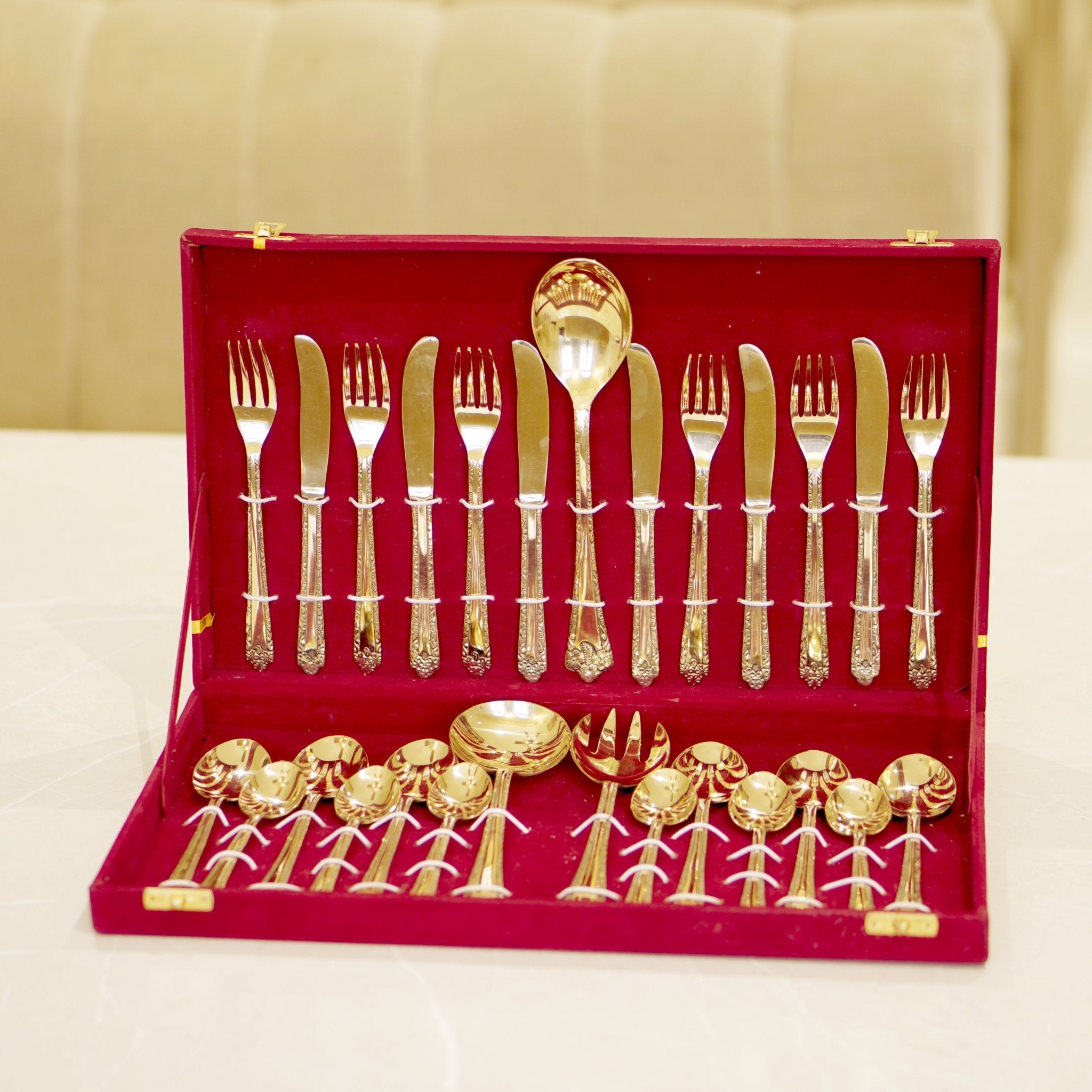 Brass Cutlery Set - Brass Globe - 