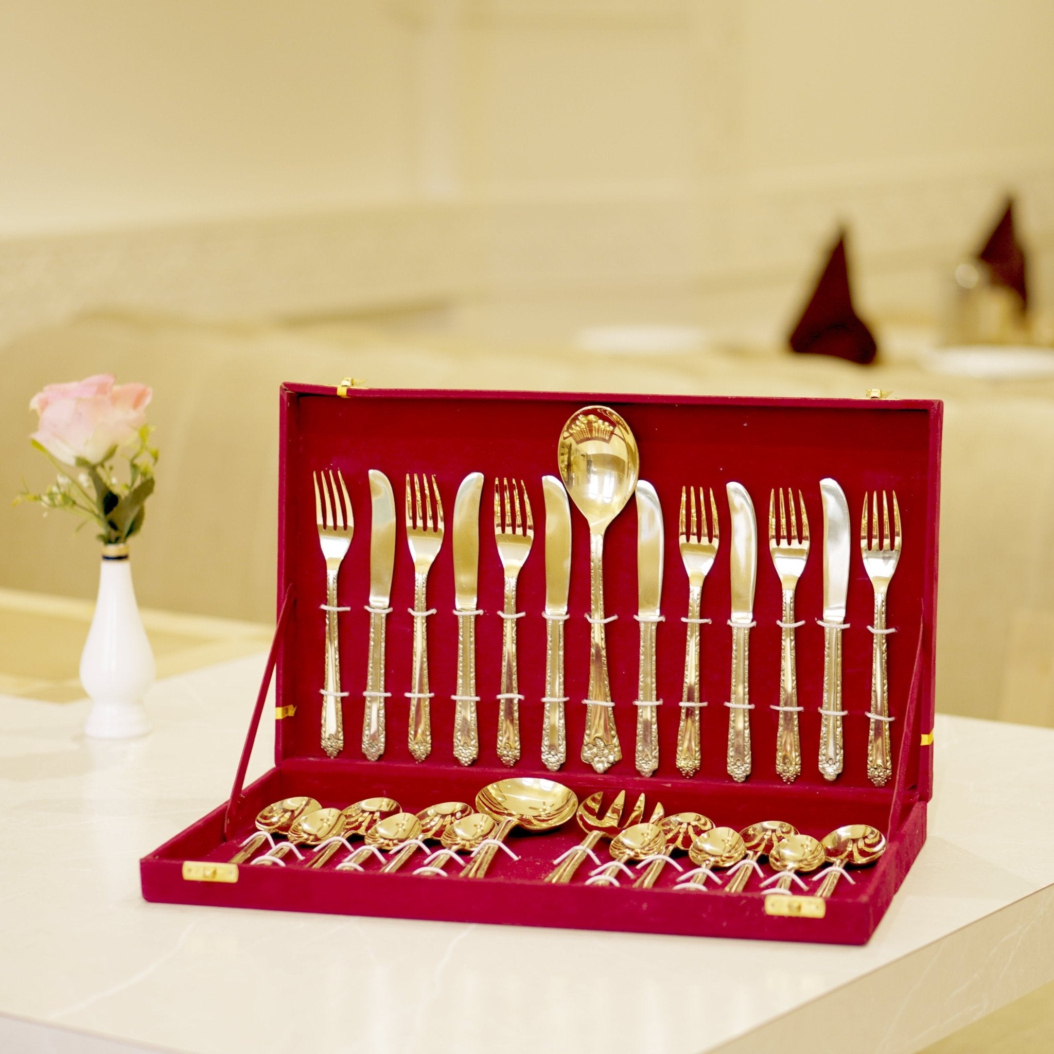 Brass Cutlery Set - Brass Globe - 