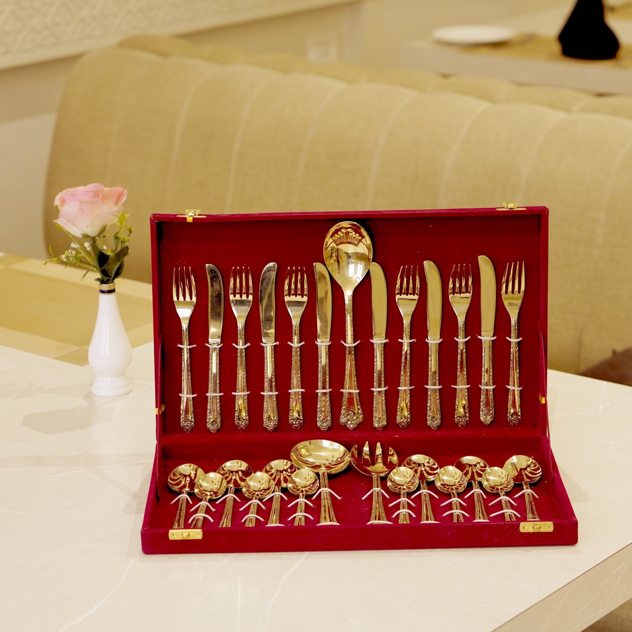 Brass Cutlery Set - Brass Globe - 