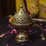 Load image into Gallery viewer, Brass Dhupdaan - Brass Globe - 
