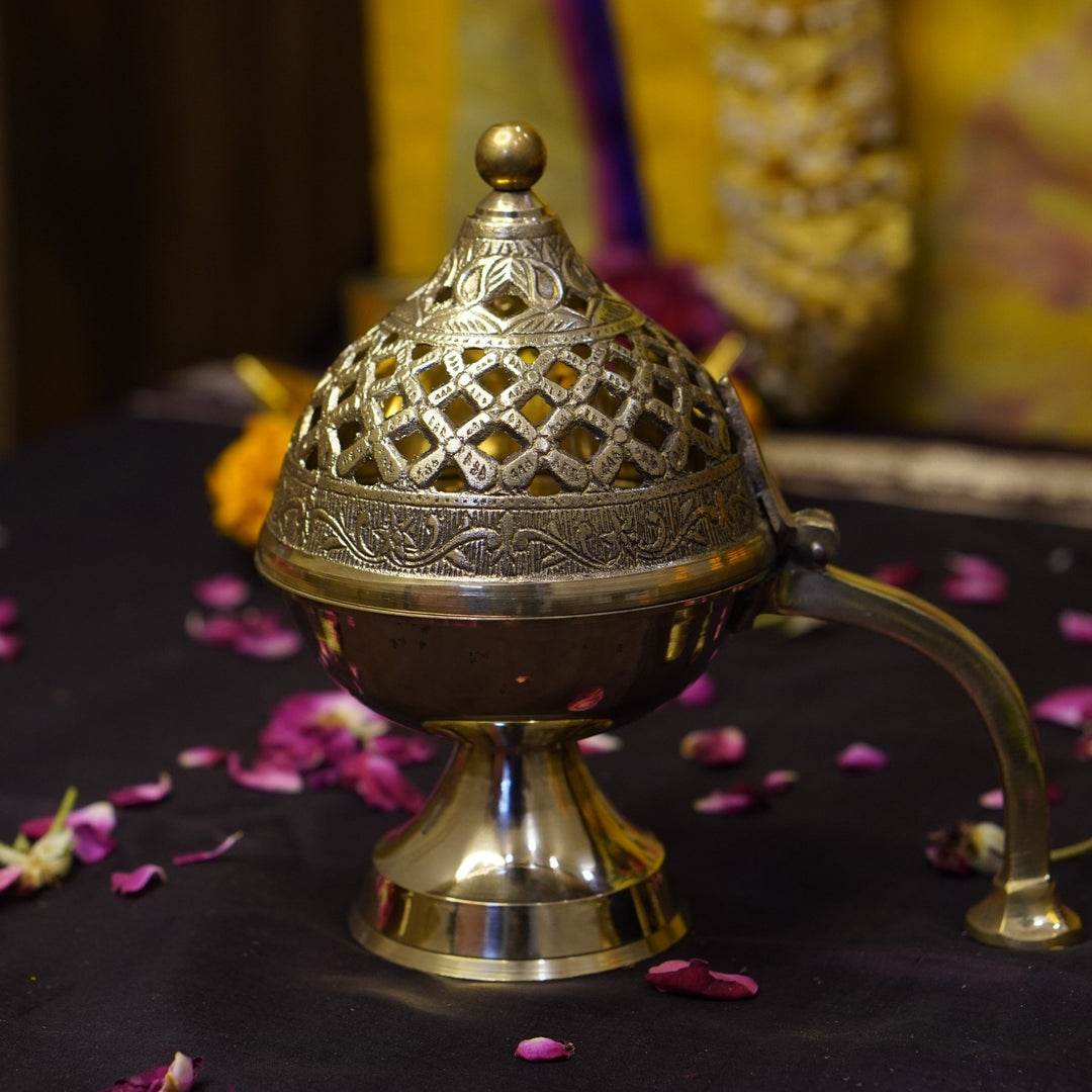 Brass Dhupdaan - Brass Globe - 