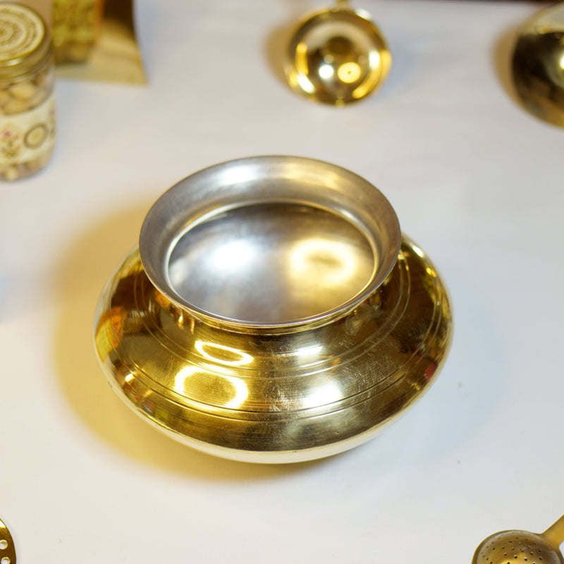 Handcrafted Brass Handi - Punjabi & Rajasthani Design