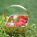 Load image into Gallery viewer, Brass Pooja / Worship Basket - Brass Globe - 
