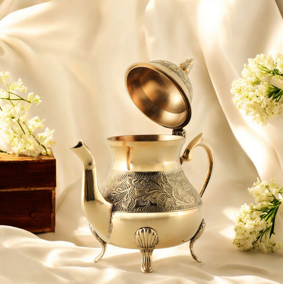 Brass Tea Kettle - Brass Globe - 