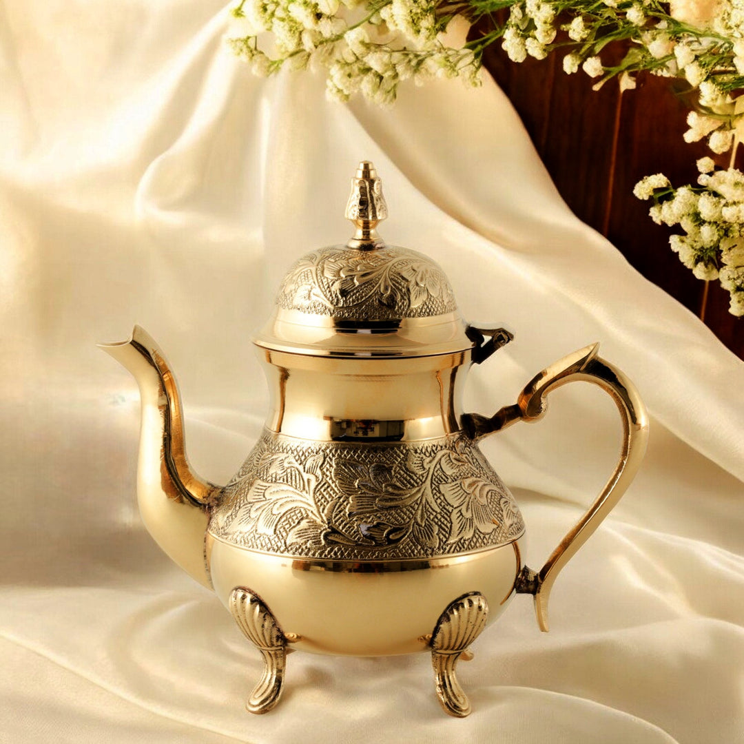 Brass Tea Kettle - Brass Globe - 