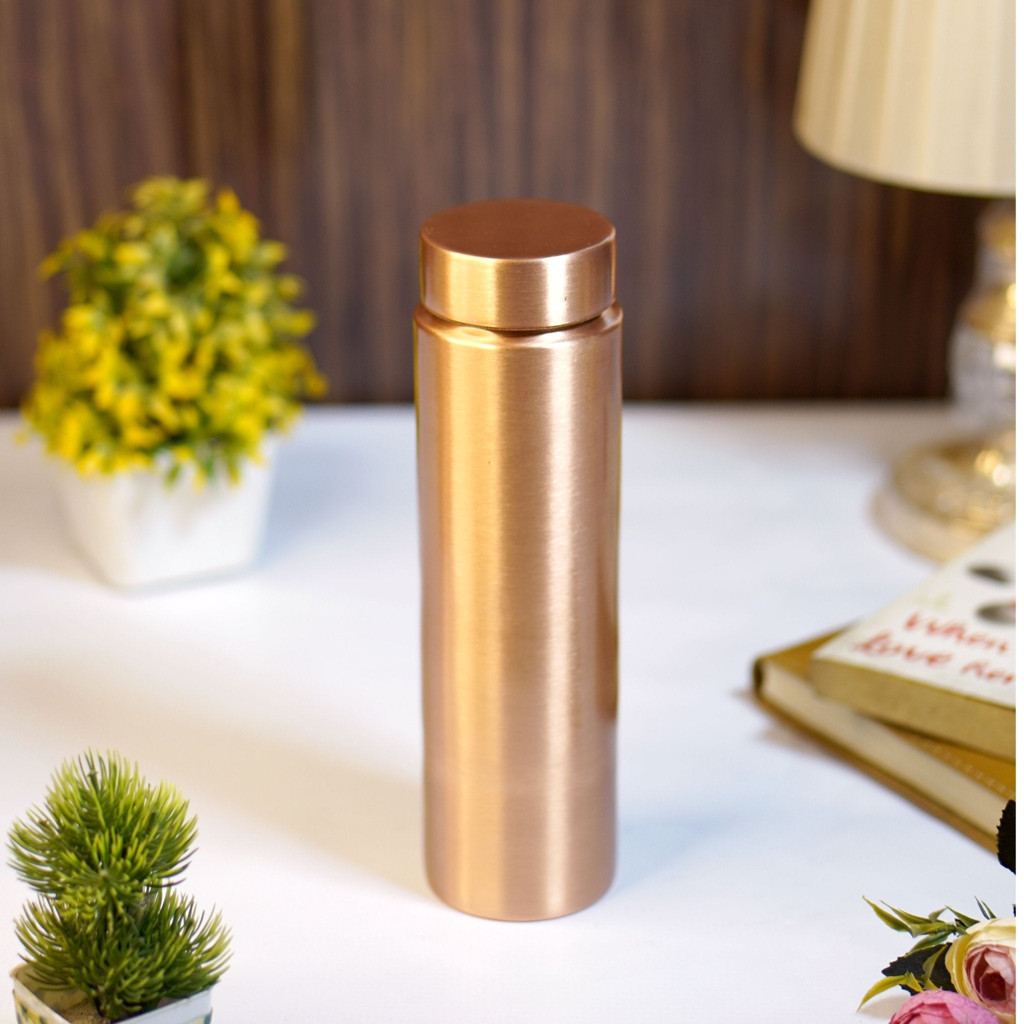 Copper water bottle - Brass Globe - 