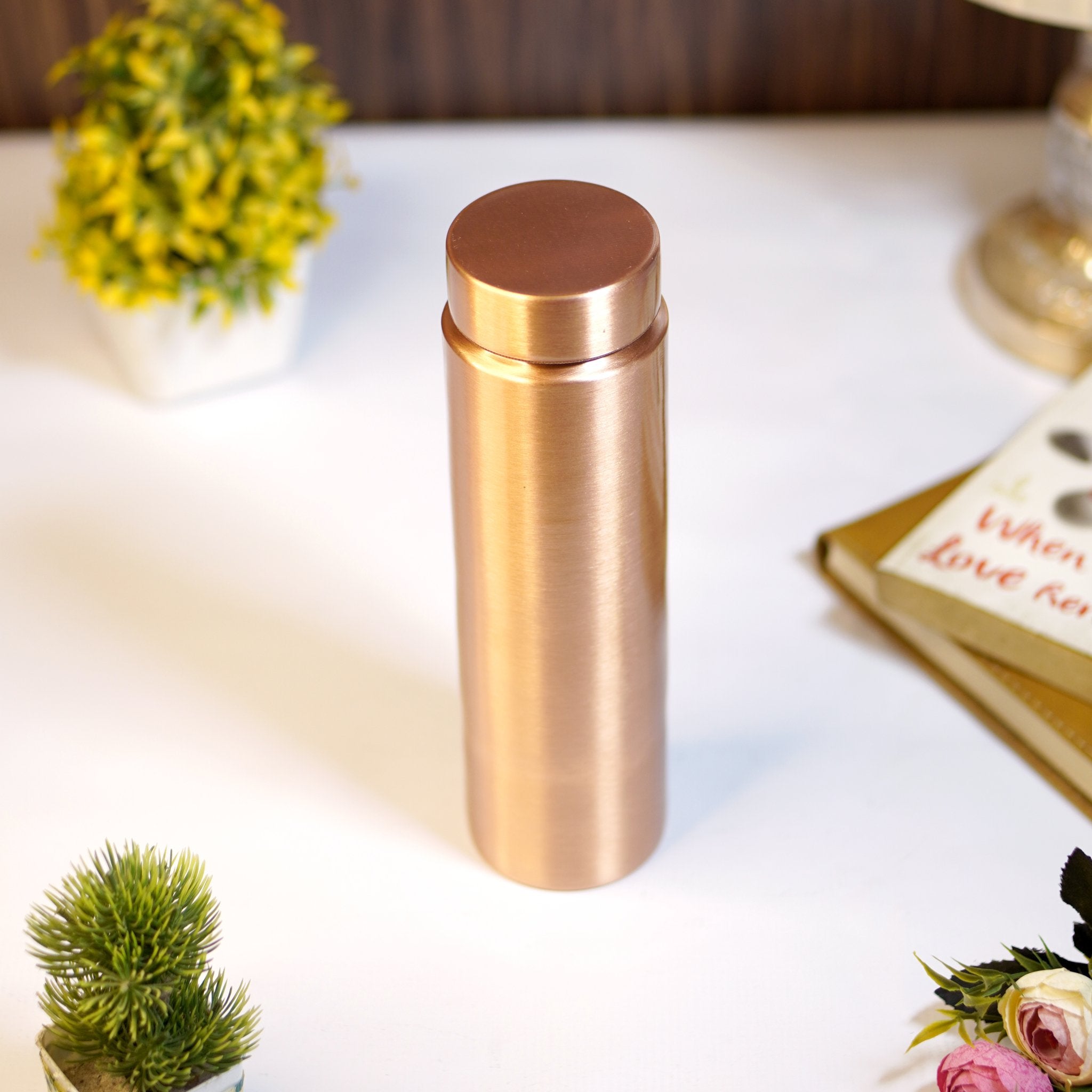 Copper water bottle - Brass Globe - 