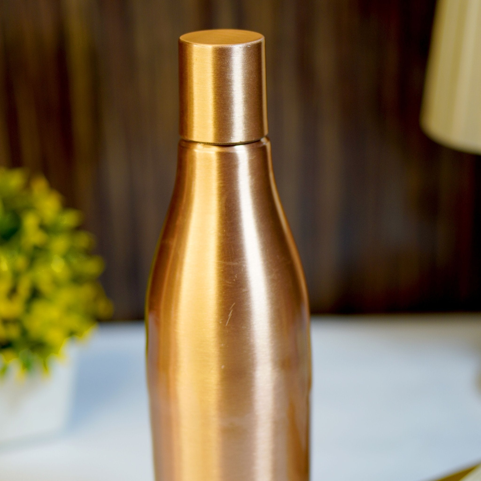 Copper water bottle - Brass Globe - 