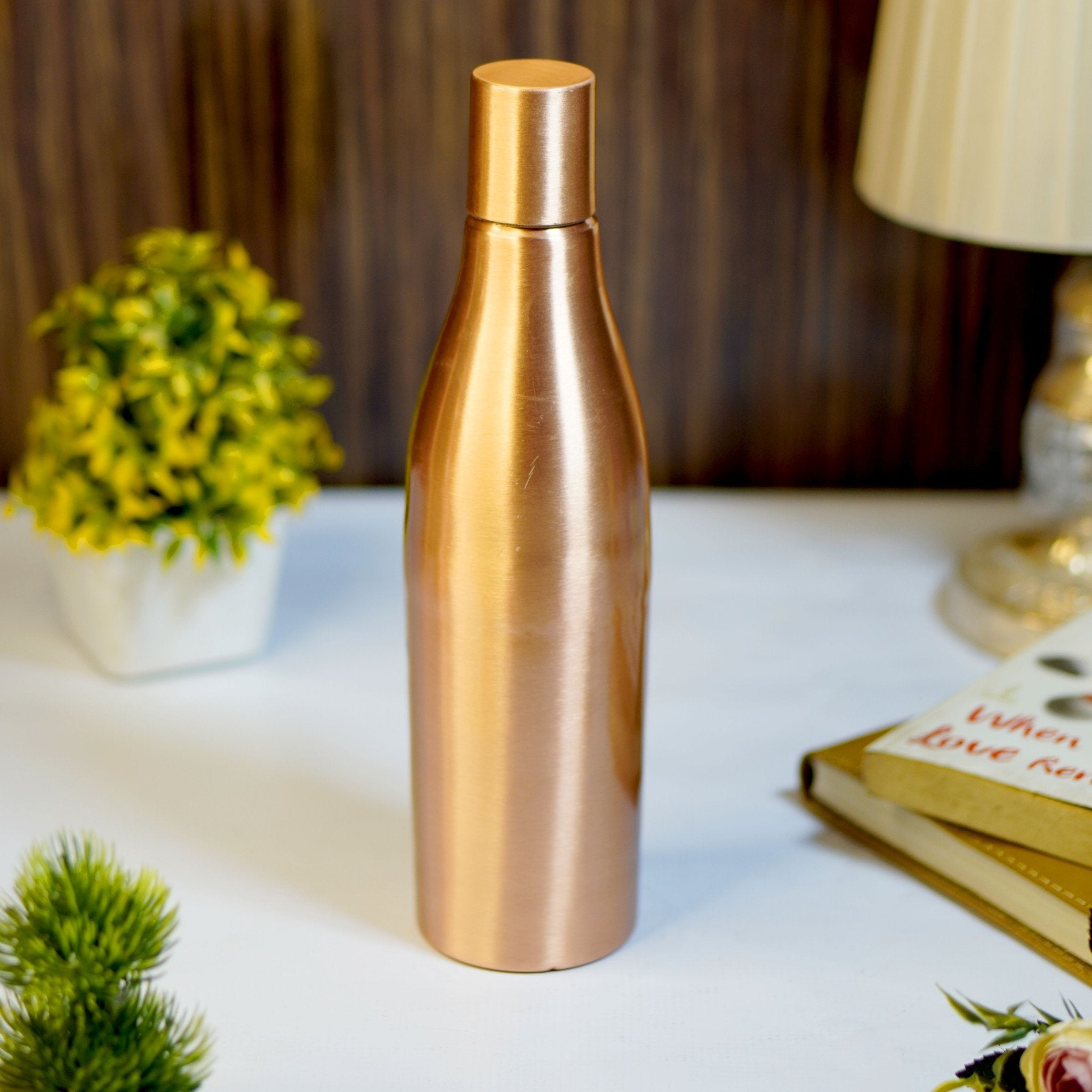 Copper water bottle - Brass Globe - 