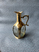 Load image into Gallery viewer, Brass Water / Old Monk Glass Jug Pitcher
