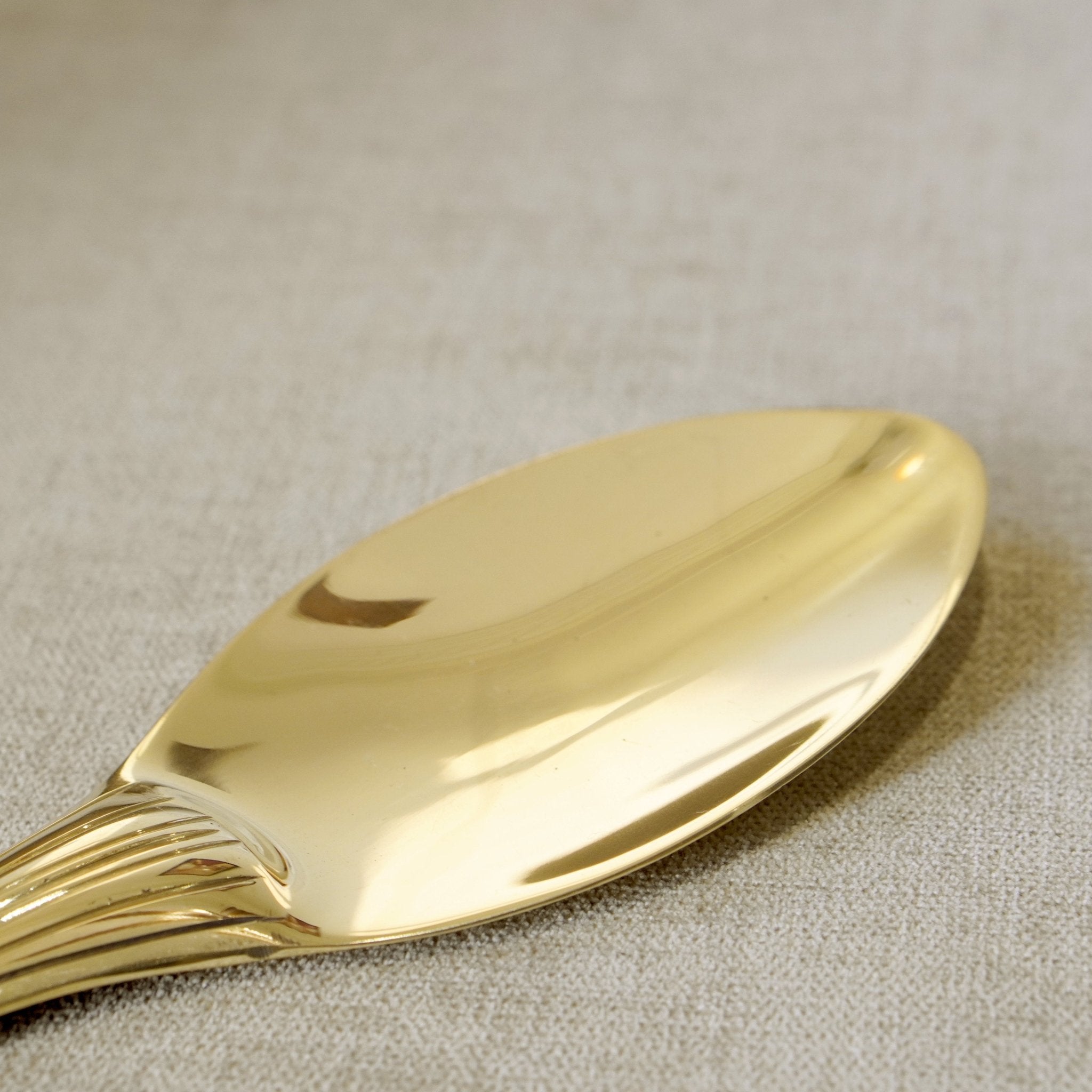 Rice Serving Spoon - Brass Globe - 