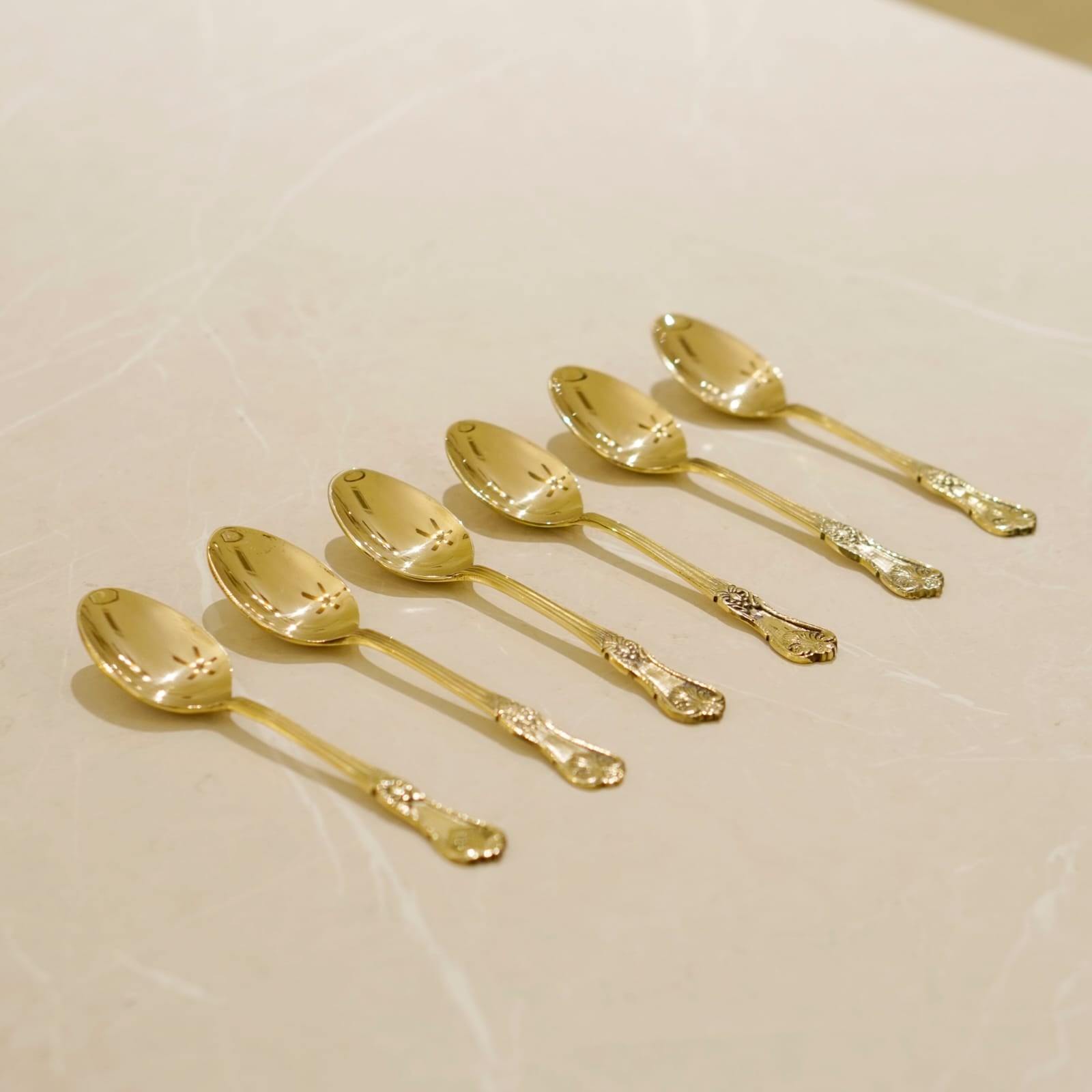 Brass Spoon Set of 6