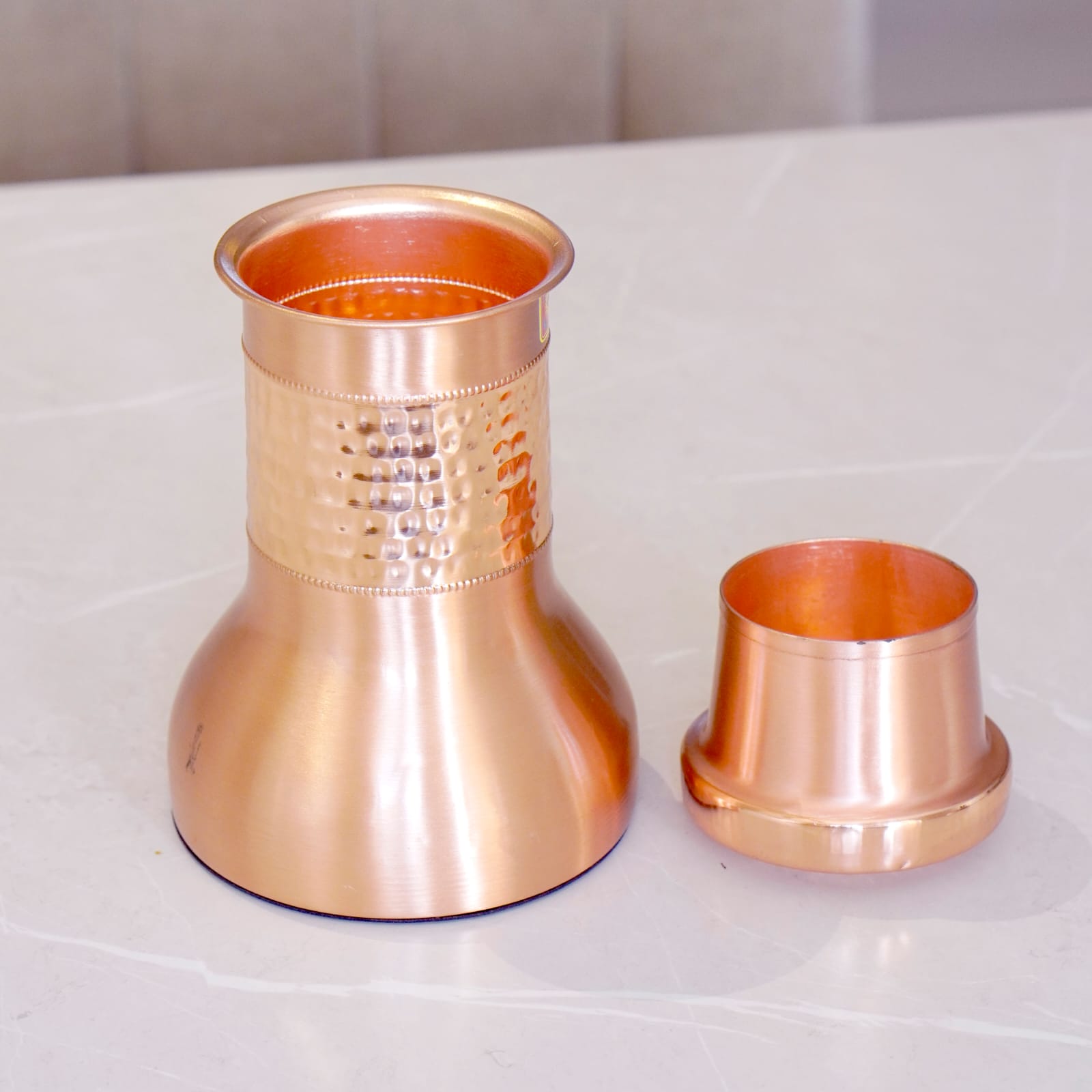 Copper Iris Water Jar