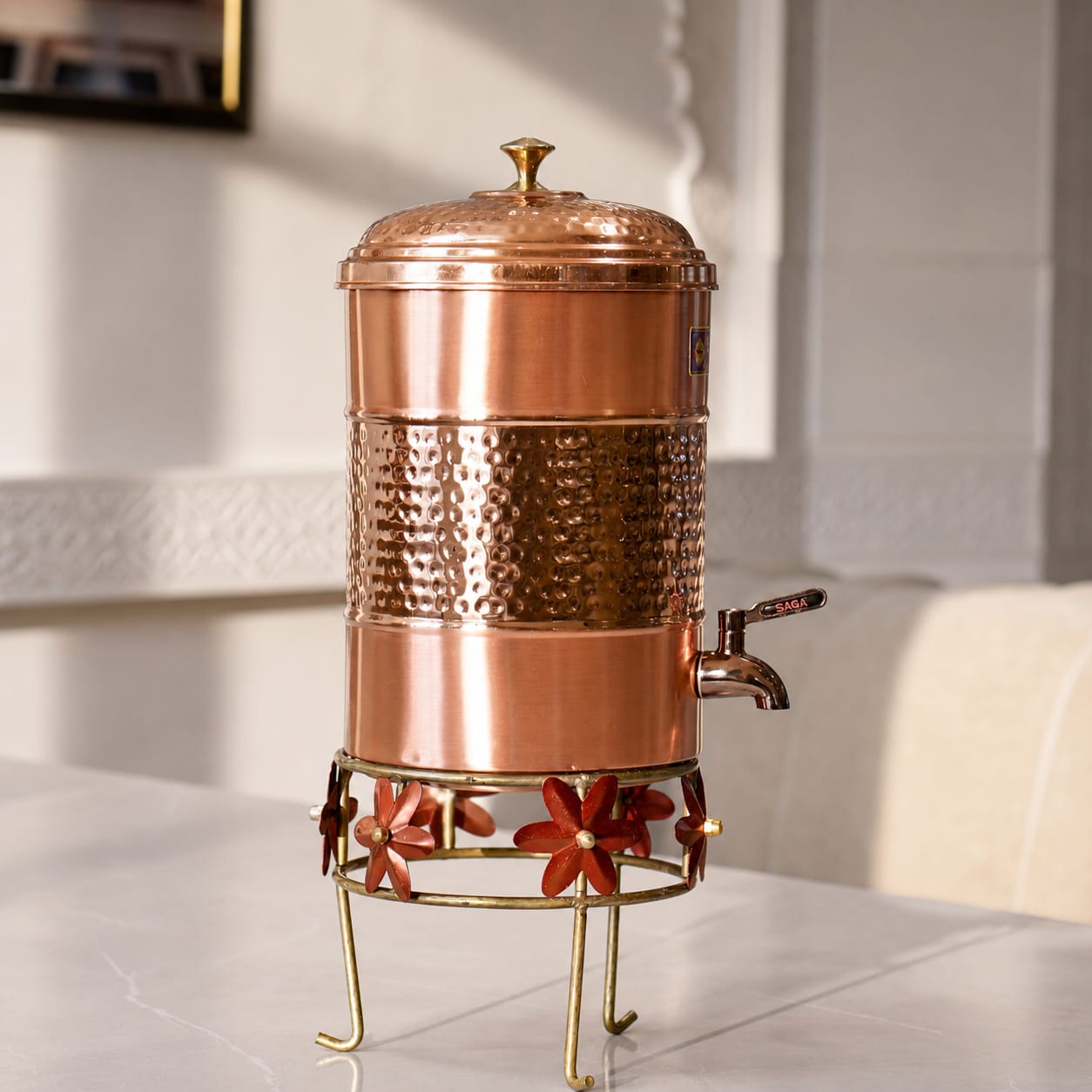 Copper Royal Water Dispenser with Stand