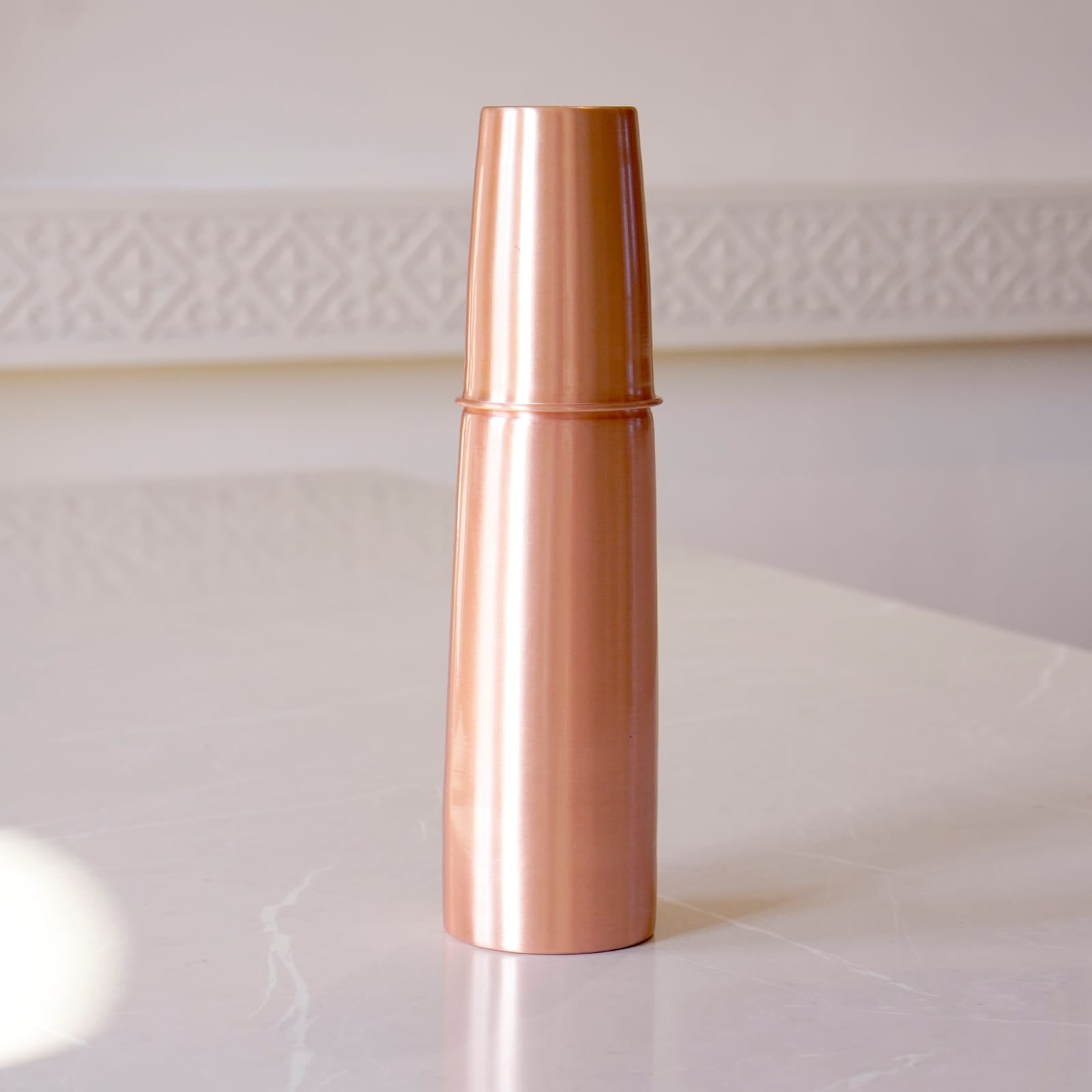 Copper Bottle with Glass