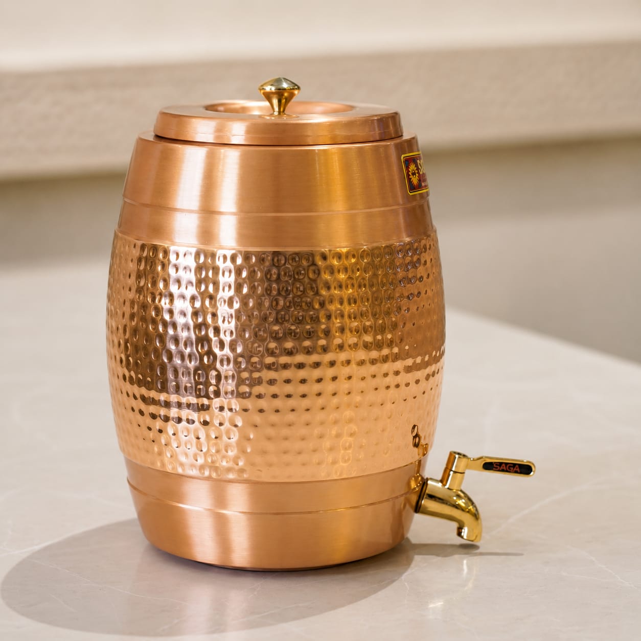 Copper Hammered Water Dispenser