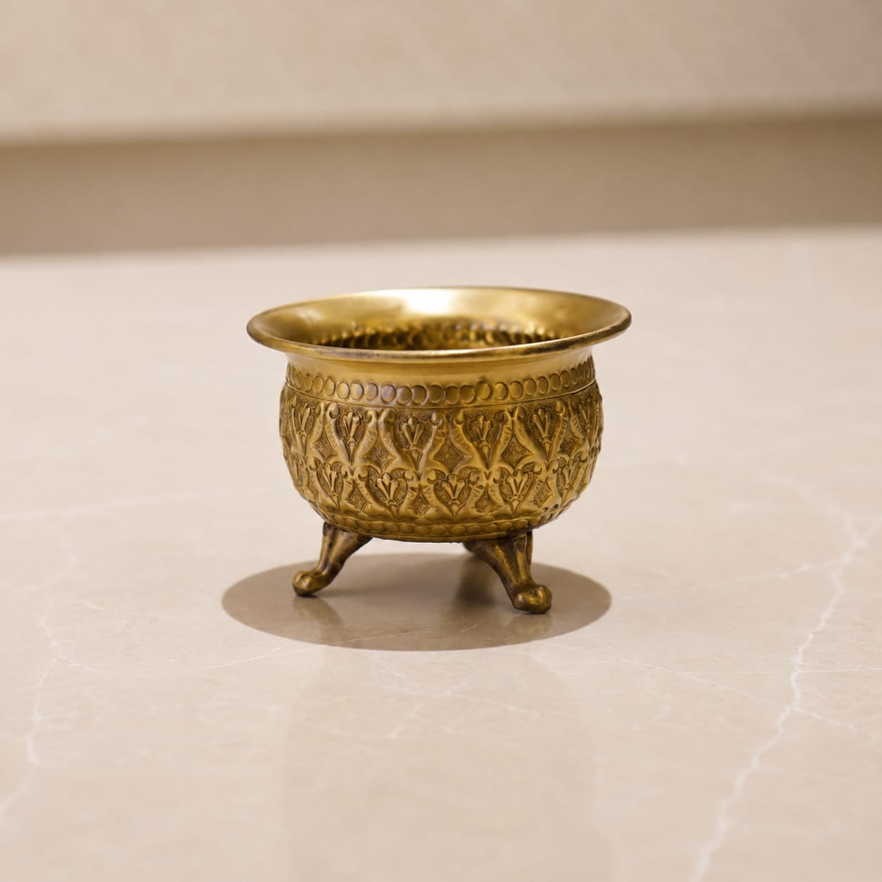 Brass Engraved Pot