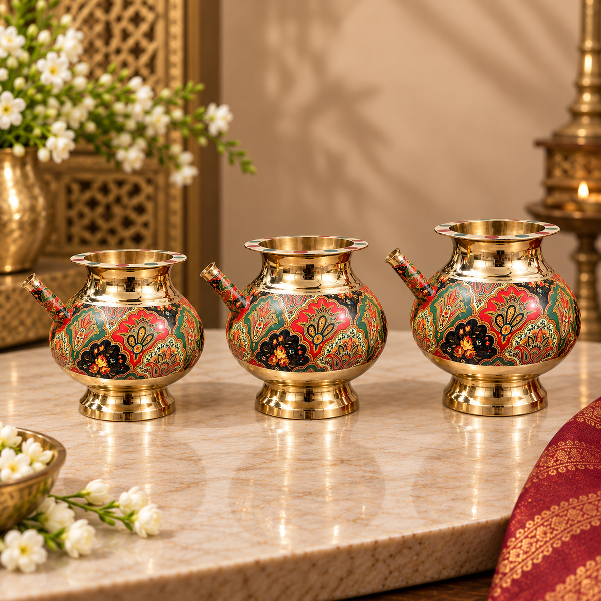 Brass Karwa for karwachauth (Traditonal)