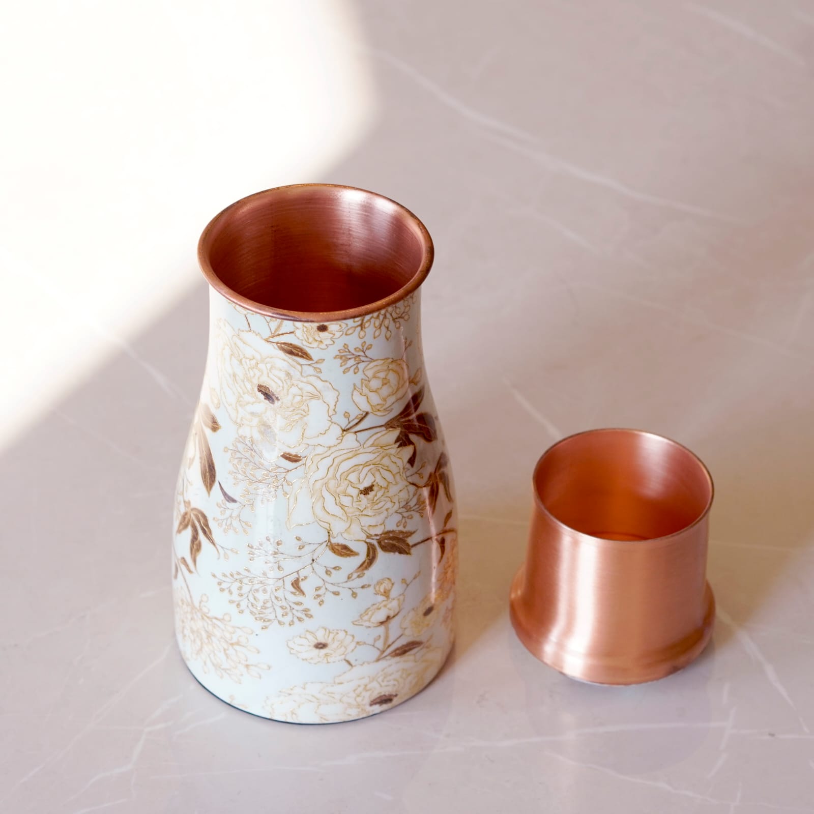 Copper Lily Water Jar