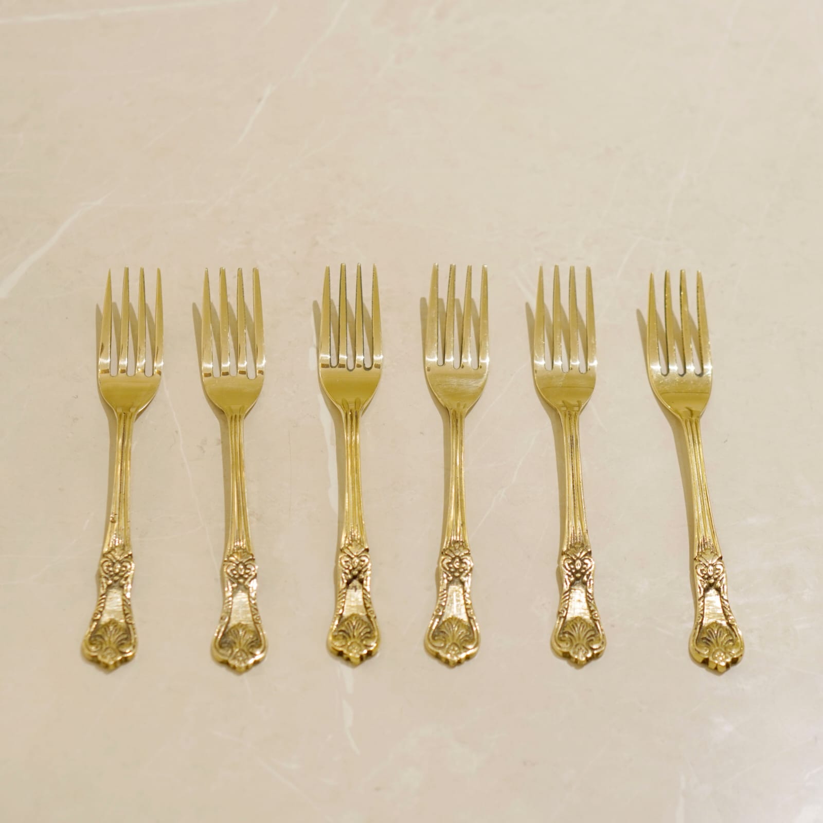 Brass Fork Set of 6