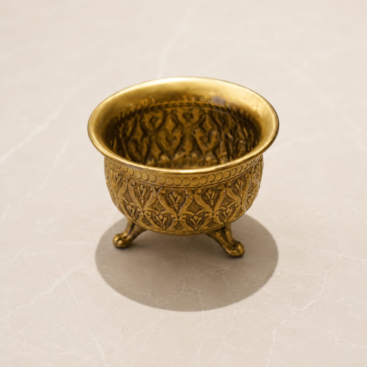 Brass Engraved Pot