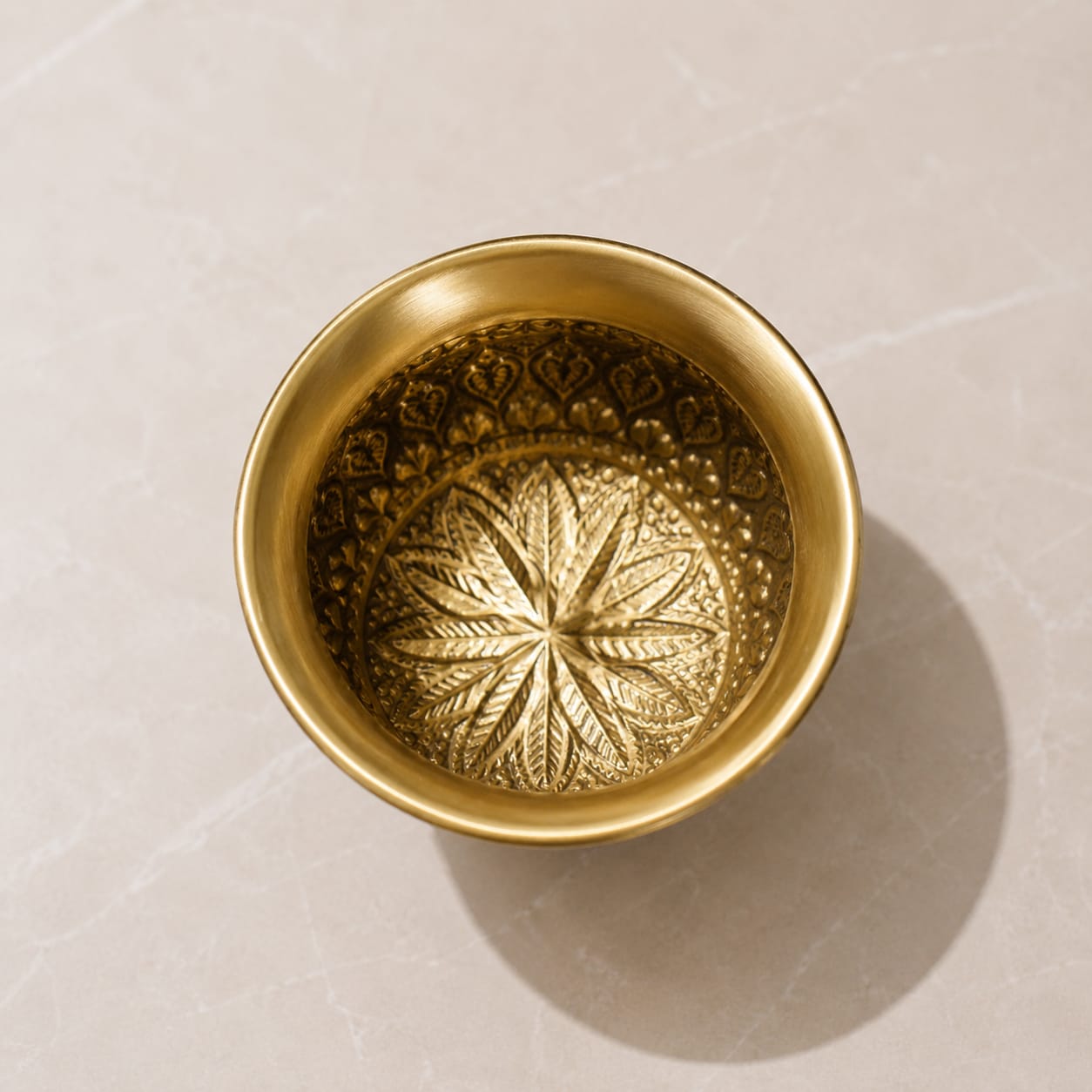 Brass Engraved Pot