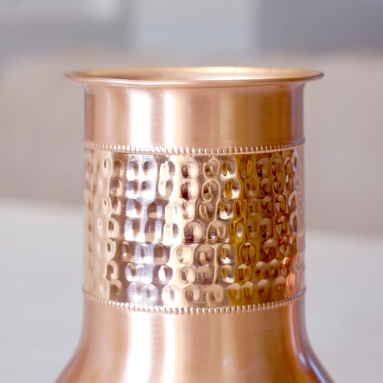 Copper Iris Water Jar