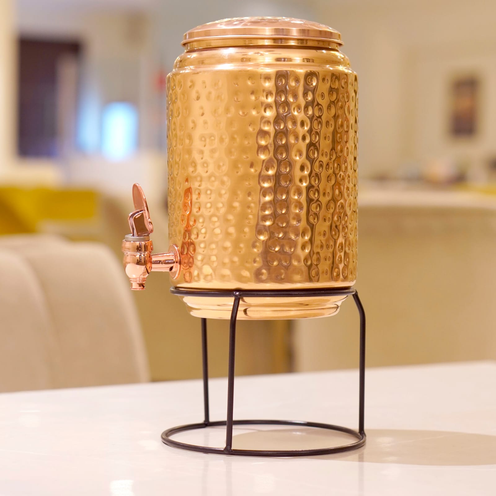 Copper Hammered Water Dispenser