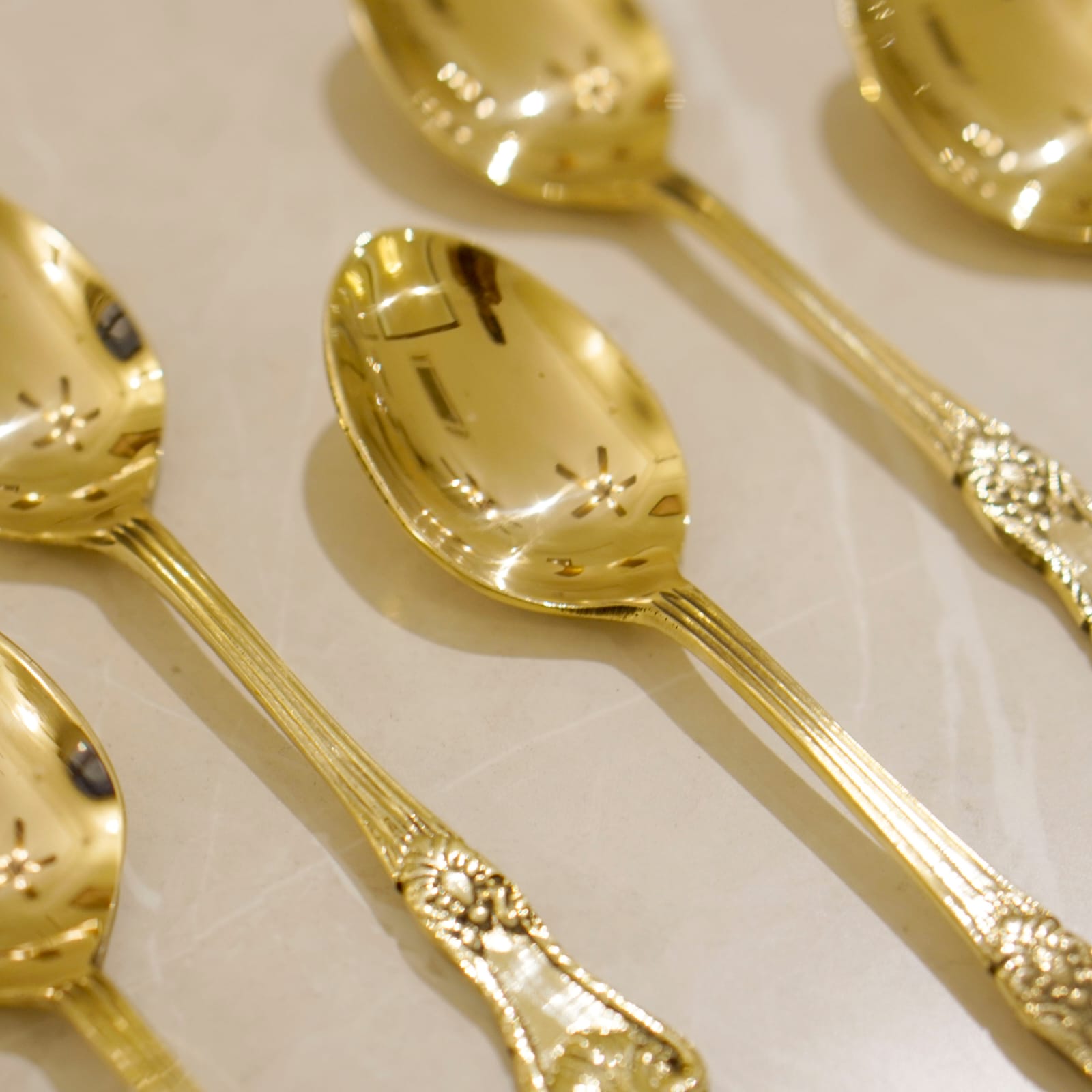 Brass Spoon Set of 6