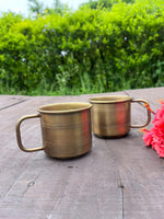 Load image into Gallery viewer, Brass antique Coffee mug - Brass Globe -
