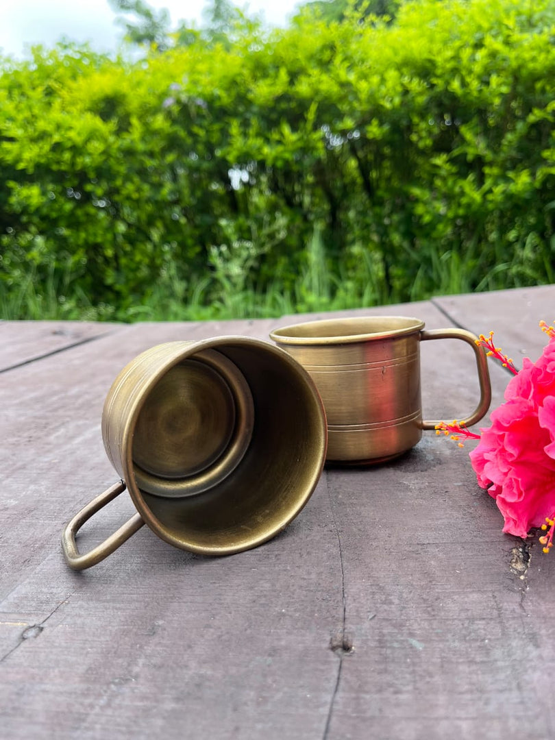 Brass antique Coffee mug - Brass Globe -