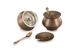 Load image into Gallery viewer, Brass antique ghee pot with tincoated - Brass Globe -
