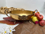 Load image into Gallery viewer, Brass antique oval bowl with handle - Brass Globe -
