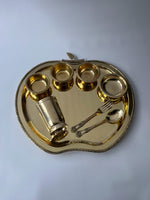 Load image into Gallery viewer, Brass apple dinner set - Brass Globe -
