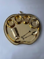 Load image into Gallery viewer, Brass apple dinner set - Brass Globe -
