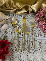 Load image into Gallery viewer, Brass Bamboo Cutlery - Brass Globe -
