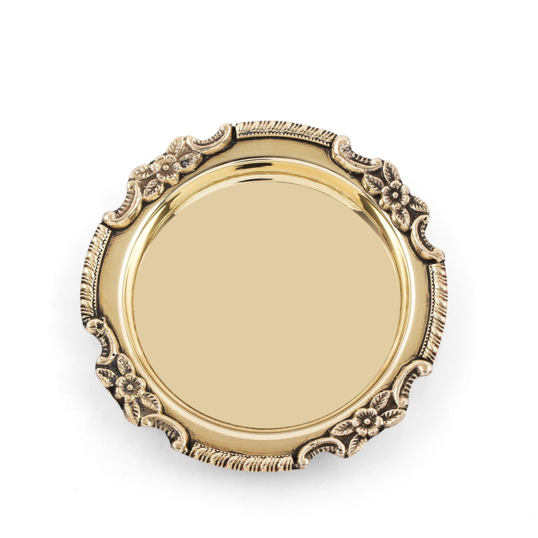 Brass bhog plate - Brass Globe -