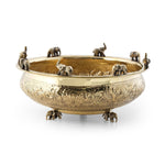 Load image into Gallery viewer, brass elephant urli - Brass Globe -
