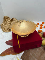 Load image into Gallery viewer, Brass etched bowl with velvet box - Brass Globe -
