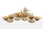 Load image into Gallery viewer, Brass etched Tea Set - Brass Globe -
