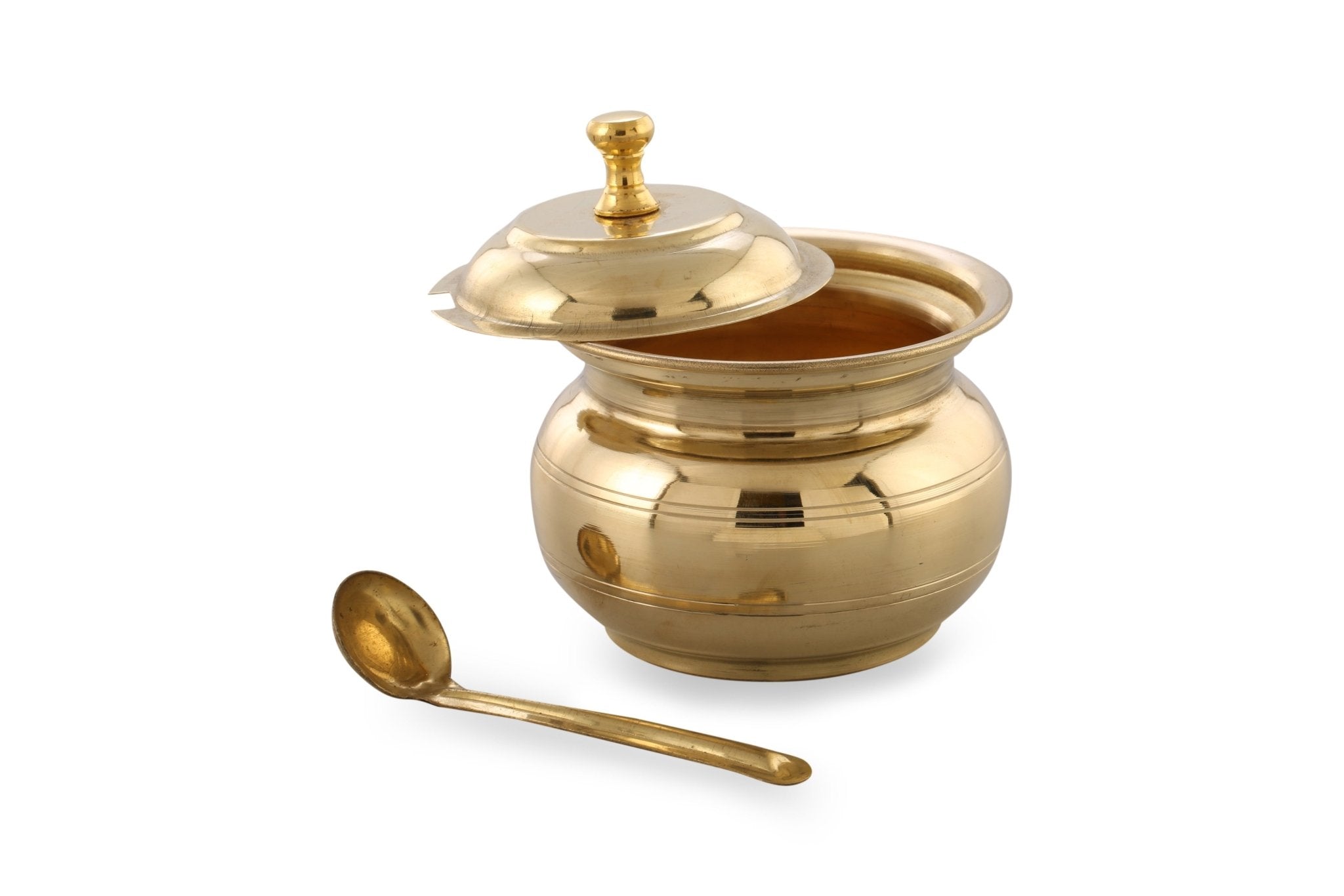 Brass Ghee Pot - Brass Globe -