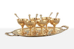 Load image into Gallery viewer, brass ice cream set - Brass Globe -
