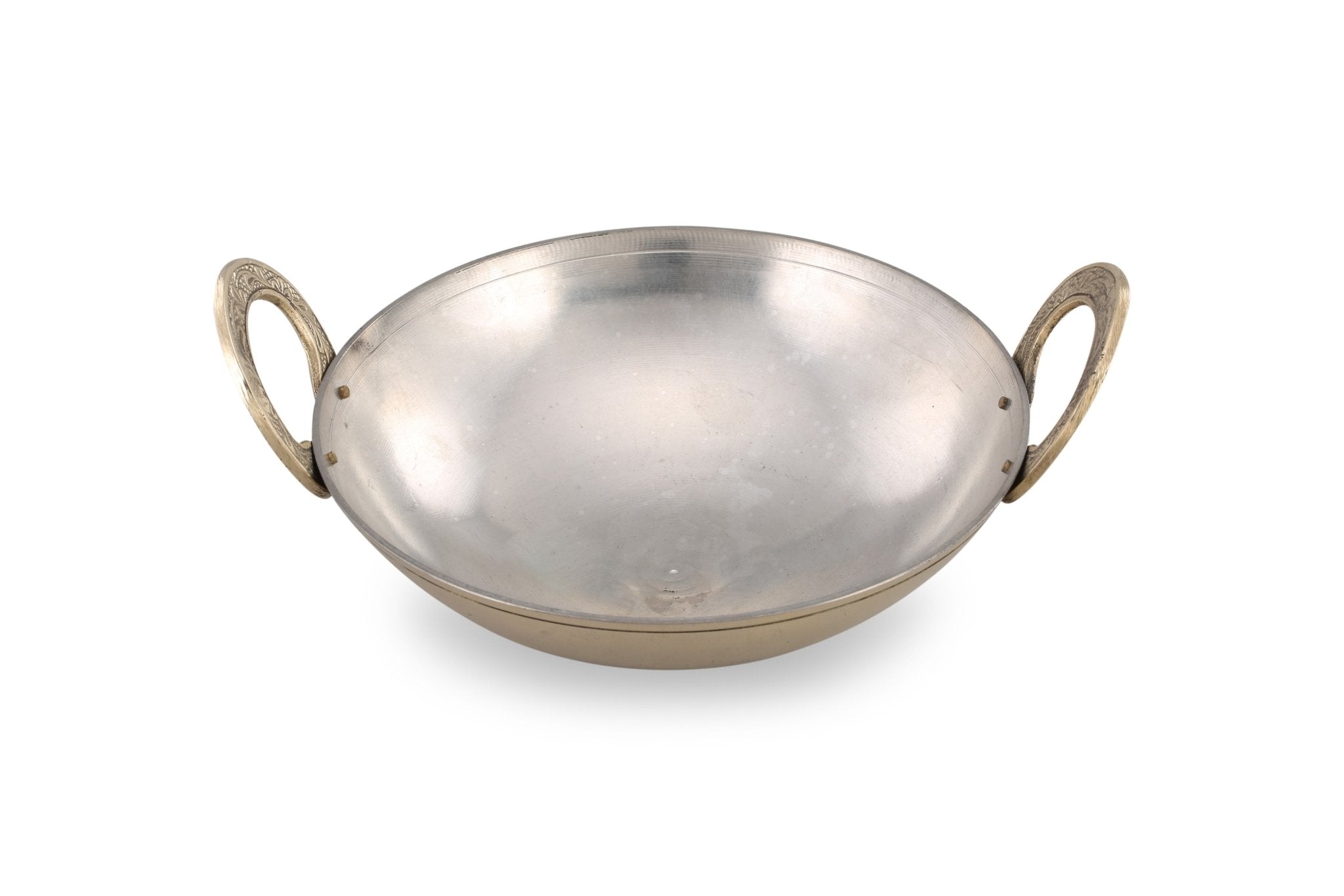 Brass Kadai for Cooking With Tincoated