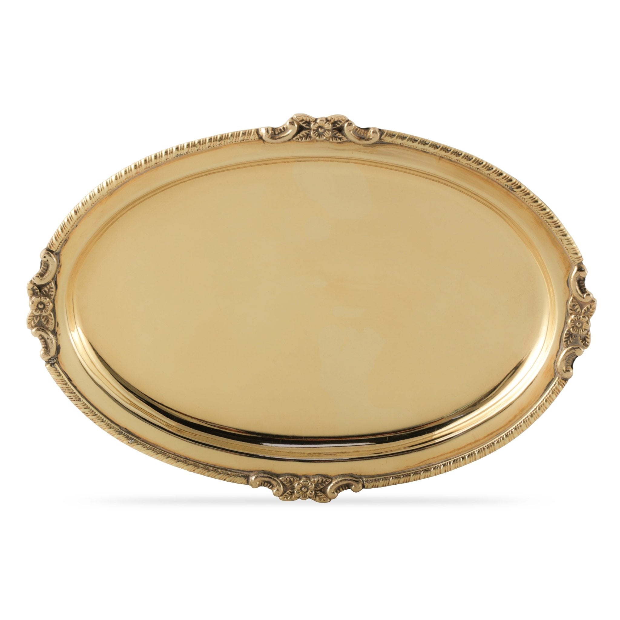 brass oval plate 9" - Brass Globe -