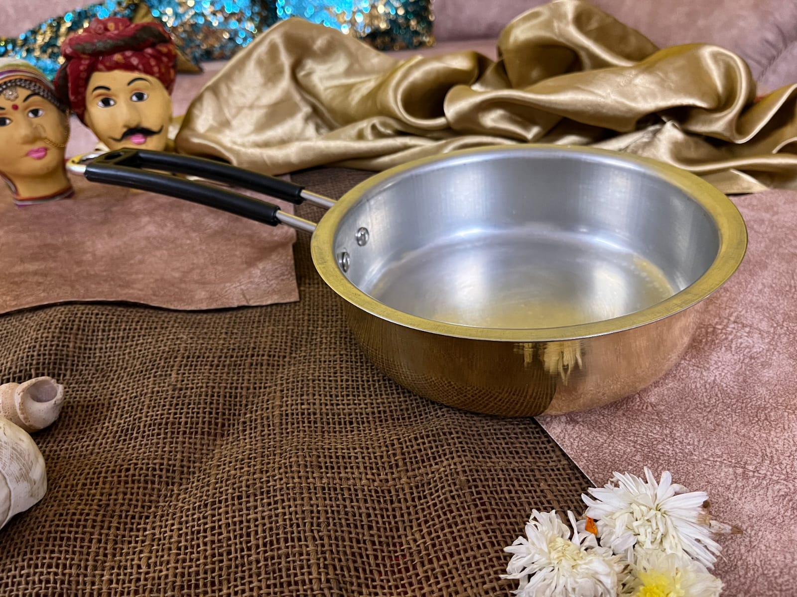 Brass saucepan with tincoated - Brass Globe -