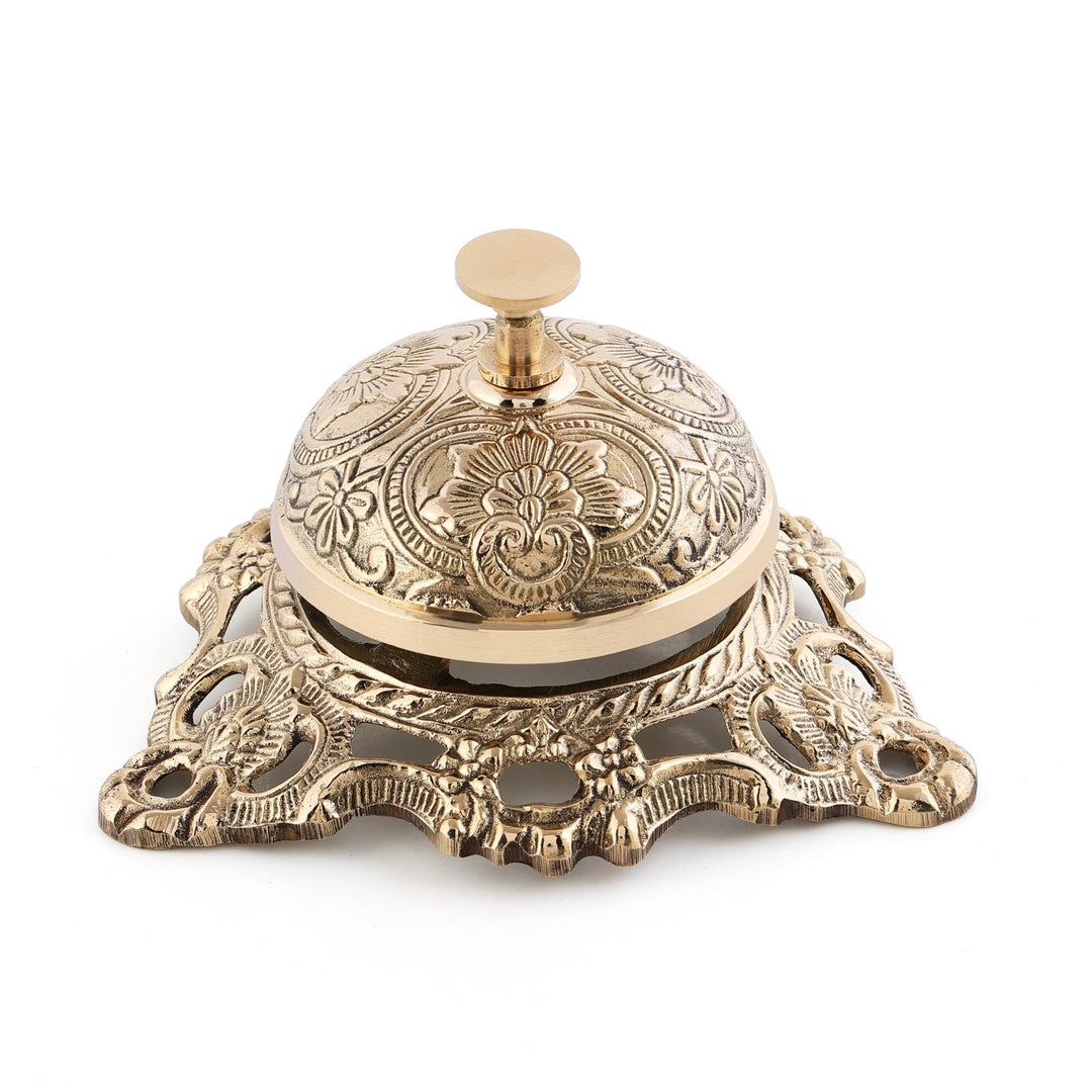 Brass Table Bell: Classic Call Bell – Brass Globe