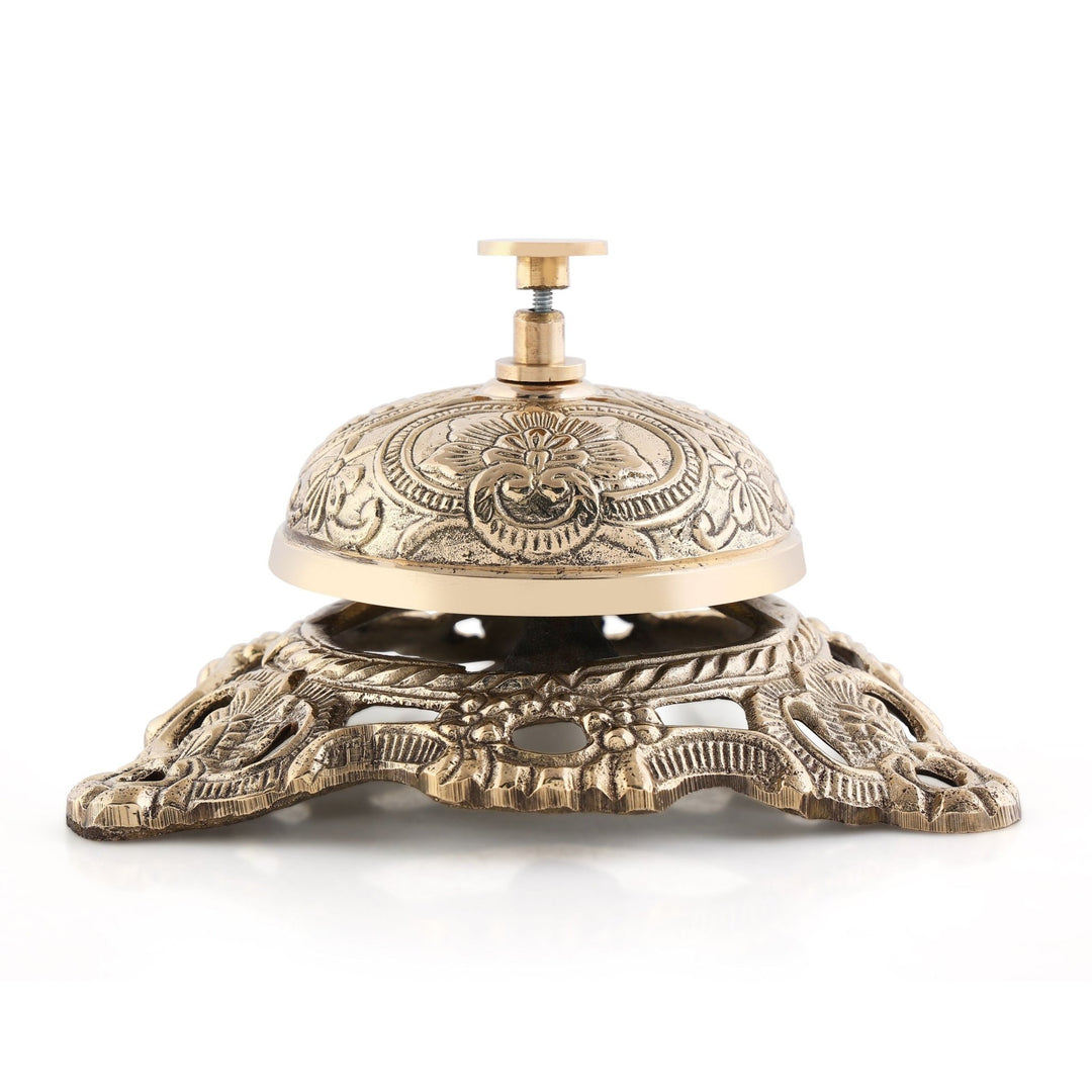 Brass Table Bell: Classic Call Bell – Brass Globe