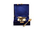 Load image into Gallery viewer, Brass Tie bowl with velvet box - Brass Globe -
